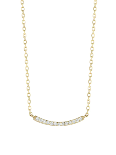 Saks Fifth Avenue Women's 14k Yellow Gold & 0.06 Tcw Diamond Necklace