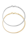 Chloe & Madison Women's 2-piece Sterling Silver Bracelet Set In Silver