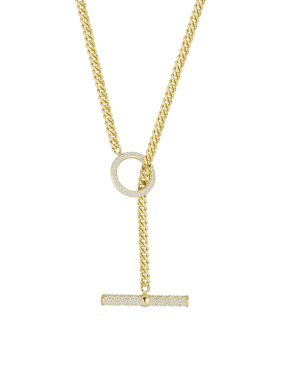 Chloe & Madison Women's 14k Goldplated Sterling Silver Toggle Choker Necklace