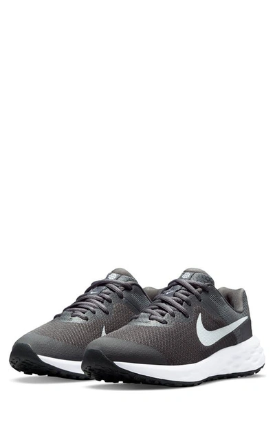 Nike Kids' Revolution 6 Sneaker In Iron Grey/ White