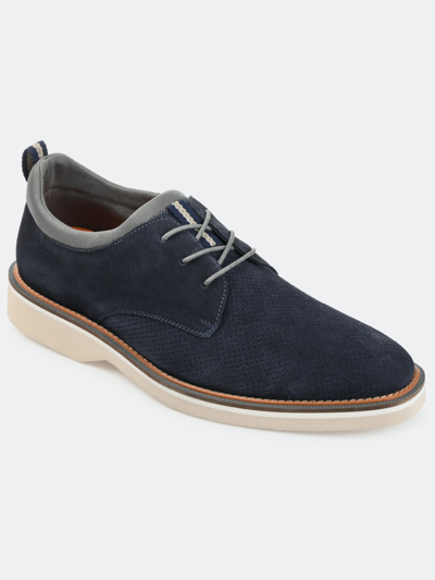 Thomas & Vine Men's Desmond Perforated Derby Dress Shoes In Blue