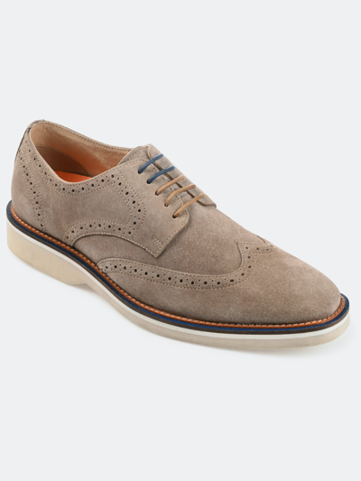 Thomas & Vine Men's Chadwick Wingtip Derby Dress Shoes In Taupe