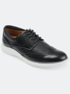 Thomas & Vine Savage Embossed Wingtip Derby In Black