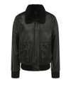 CHLOÉ CHLOÉ SHEARLING COLLAR BOMBER JACKET