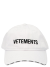VETEMENTS VETEMENTS LOGO EMBROIDERED CAP