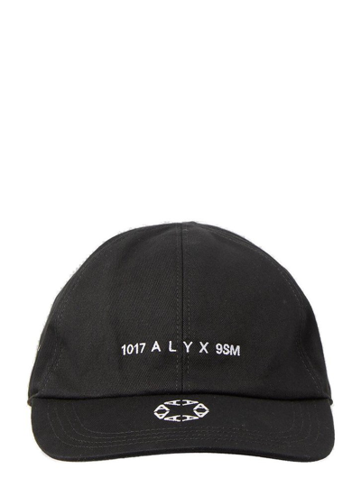 Alyx 1017  9sm Logo Embroidered Baseball Cap In Blk0001 Black