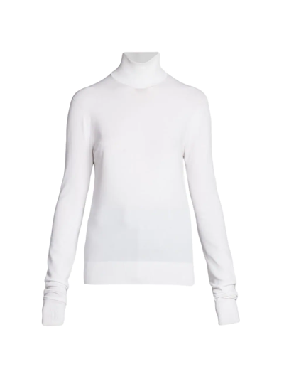 Bottega Veneta Knit Turtleneck Sweater In White