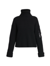 Moncler Women's Wool Turtleneck Sweater In Black