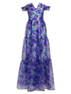 THEIA WOMEN'S DIONNE FLORAL-PRINTED ORGANZA GOWN