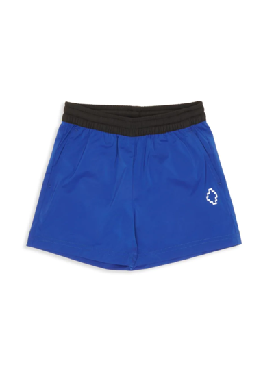 Marcelo Burlon County Of Milan Kids' Little Boy's & Boy's Basic Logo Beach Shorts In Blue White