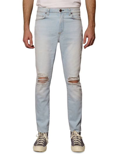 Monfrere Ledger Cropped Jeans In Blue