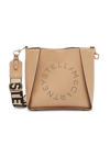 Stella Mccartney Vegetarian Leather Logo Crossbody Bag In Sand