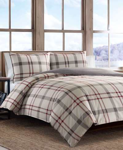 Revman Industries Portage Bay Cotton Reversible 2 Piece Duvet Cover Set, Twin In Light Beige
