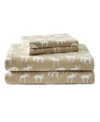 Eddie Bauer Ski Patrol Cotton Flannel 4-piece Queen Sheet Set Bedding In Buckhead Ridge