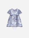 Dolce & Gabbana Majolica-print Chiffon Midi Dress In Multicolor