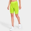 Nike Women's Sportswear Essential Bike Shorts In Atomic Green/white