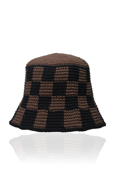 Memorial Day Checkered Cotton Bucket Hat In Luxury