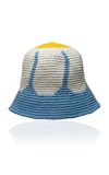 Memorial Day Daisy Cotton Bucket Hat In Blue