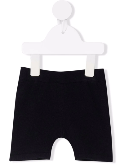 Thom Browne Babies' Knitted-style Cashmere Shorts In Blue
