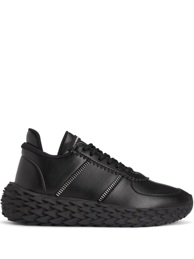 Giuseppe Zanotti Urchin Textured-sole Sneakers In Black