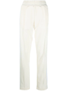 Palm Angels Side Stripe White Track Pants In White