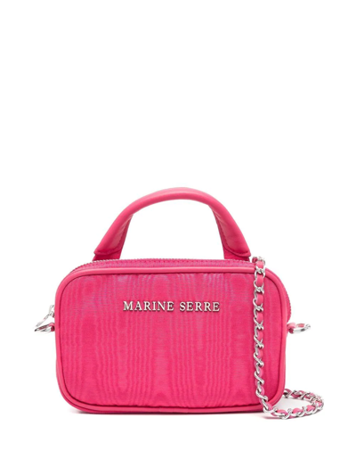 Marine Serre Mini Madame Moire Tote Bag In Pink