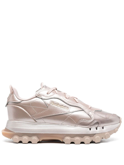 Reebok Cardi B Classic Leather Sneakers In Mod Beige