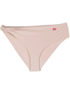 Diesel Ash Twisted Bikini Bottoms In Neutrals