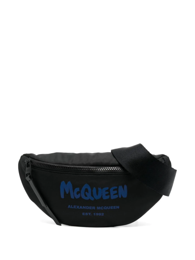 Alexander Mcqueen Logo-print Belt Bag In Multicolor