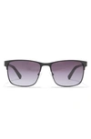 Guess 56mm Square Sunglasses In Matte Black / Gradient Smoke