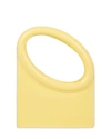 Staud Limone Cutout Leather Top-handle Bag In Yellow