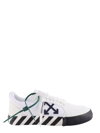 Off-white Vulcanized Leather Low Top Sneakers In White