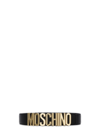 MOSCHINO LOGO LEATHER BELT