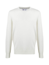 Brunello Cucinelli Crewneck Long Sleeves In Panama Nebbia