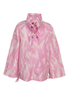 Ganni Long Sleeve Anorak In Dreamy Daze Phlox Pink In 285