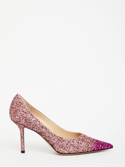Jimmy Choo Love 65 Leather Pumps In Fuxia