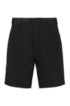 Ami Alexandre Mattiussi Cotton-twill Bermuda Shorts In Black