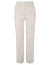 Brunello Cucinelli Straight Leg Tailored Pants In Moonlight