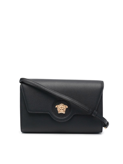 Versace Clutch In V Black Gold