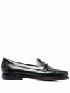 Sebago Horsebit-detail Leather Loafers In Black