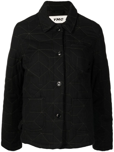 Ymc You Must Create Button-up Shirt Jacket In Black