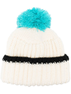 PATOU POMPOM-TRIM KNITTED HAT