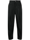 FENG CHEN WANG DOUBLE-WAISTBAND TAPERED TROUSERS