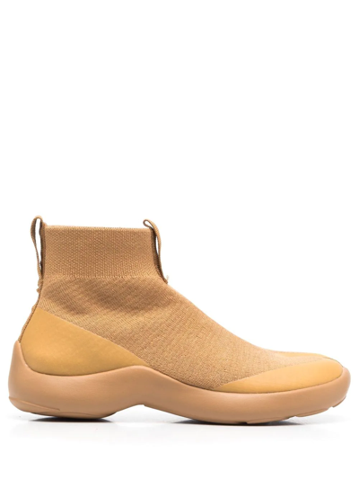 Tabi Footwear High-top Knit Sneakers In Neutrals