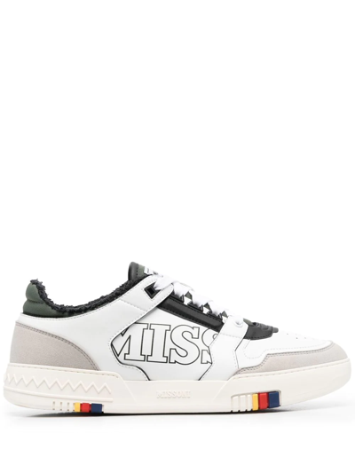 Missoni Men's Basket 90 Logo Low-top Sneakers In White