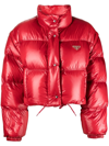 Prada Re-nylon Detachable-sleeve Jacket In Red