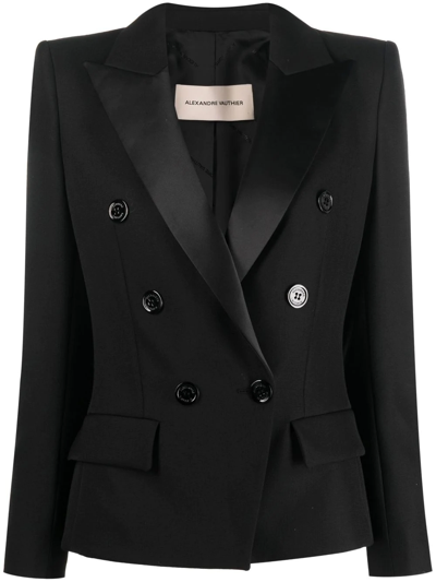 Alexandre Vauthier Double-breasted Tailored Blazer In Black