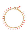Isabel Marant Bead-trim Bracelet In Orange