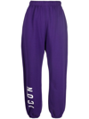 Dsquared2 Icon Logo-print Track Pants In Purple