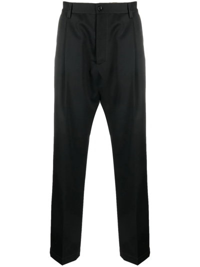 Marni Straight-leg Cut Chino Trousers In Black